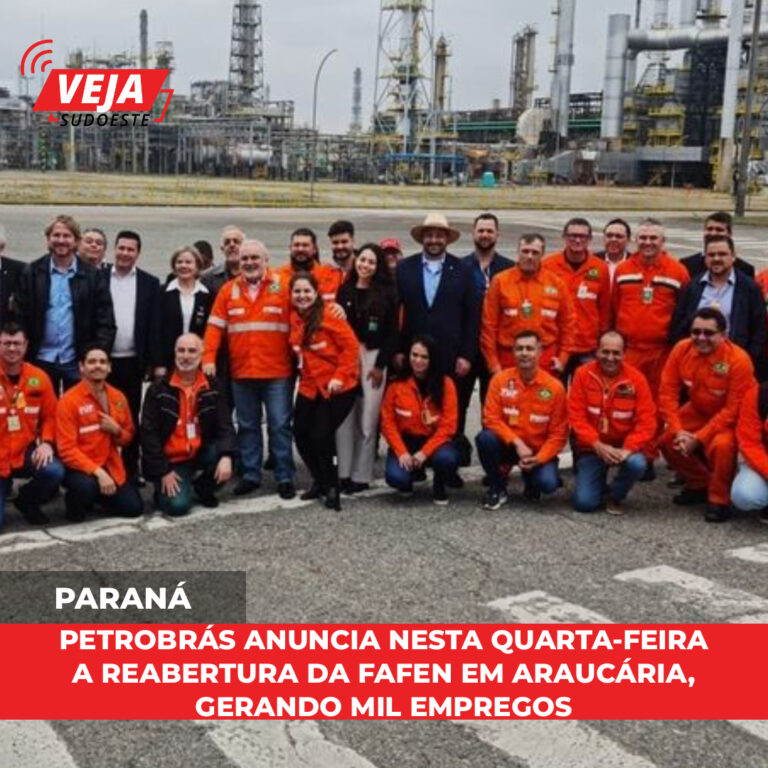 Petrobras anuncia a reabertura da Fafen-PR em Araucária