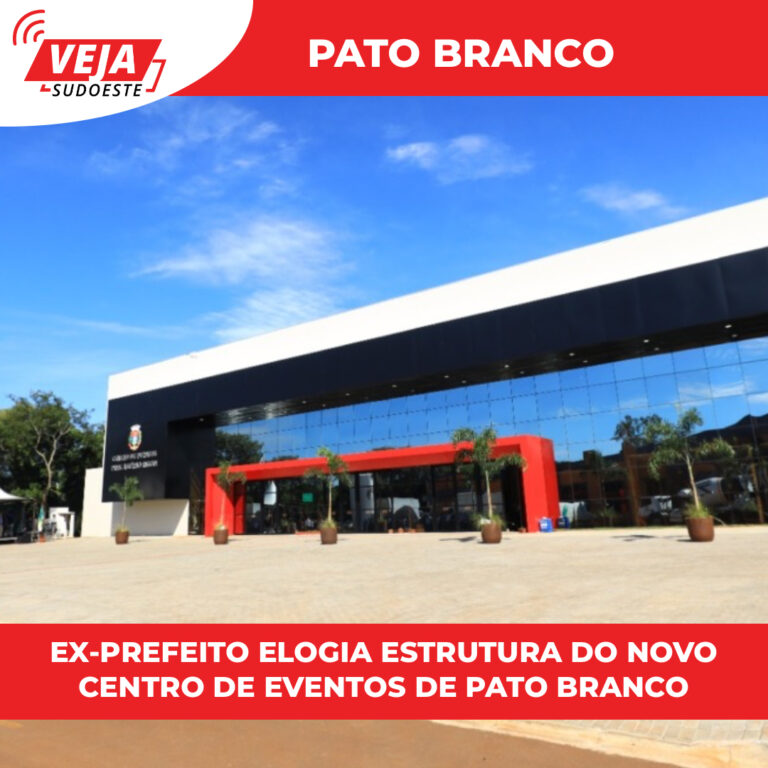 Ex-prefeito elogia estrutura do novo centro de eventos de Pato Branco
