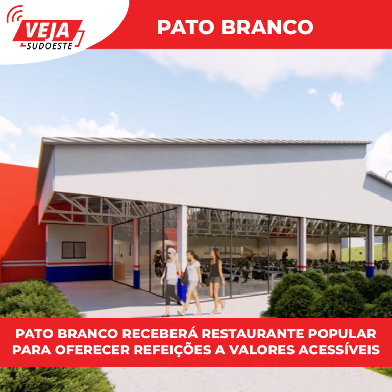 Pato Branco receberá restaurante popular para oferecer refeições a valores acessíveis