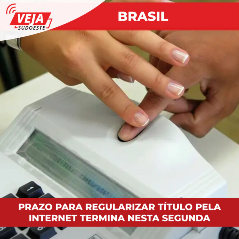 Prazo para regularizar título pela internet termina nesta segunda