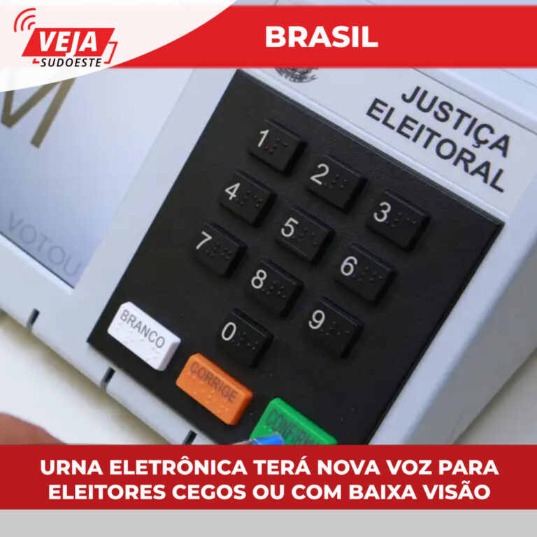 Urna eletrônica terá nova voz para eleitores cegos ou com baixa visão