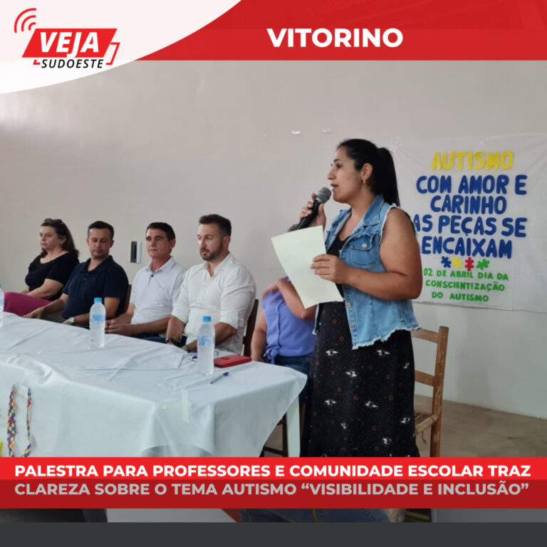 Palestra para professores e comunidade escolar traz clareza sobre o tema autismo “Visibilidade e Inclusão”