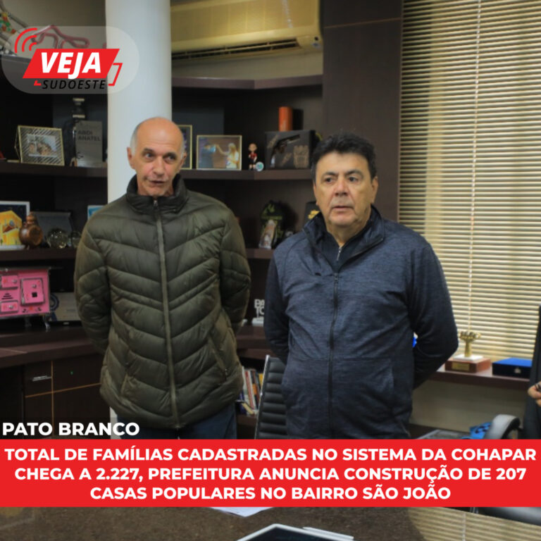 Prefeitura anuncia construção de 207 casas populares no bairro São João