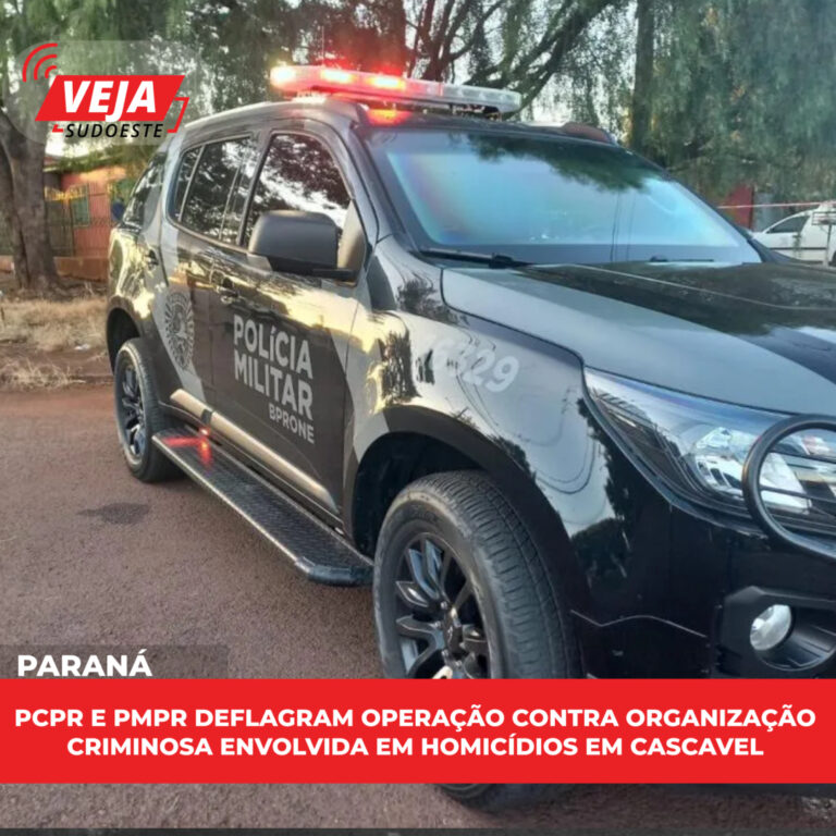 PCPR e PMPR deflagram operação contra organização criminosa envolvida em homicídios em Cascavel