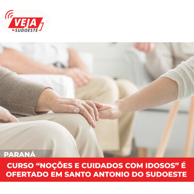 Curso “Noções e Cuidados com Idosos” é ofertado em Santo antonio do Sudoeste