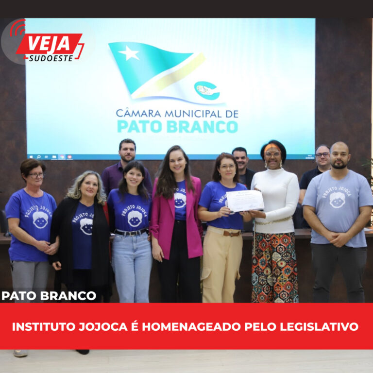 Instituto Jojoca é homenageado pelo Legislativo