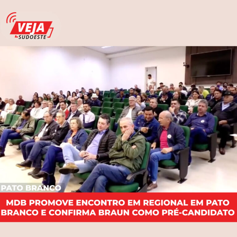 MDB oficializa Braun como pré-candidato em Pato Branco