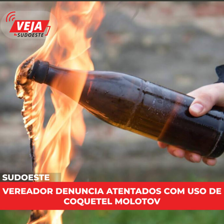 Vereador denuncia atentados com uso de coquetel molotov