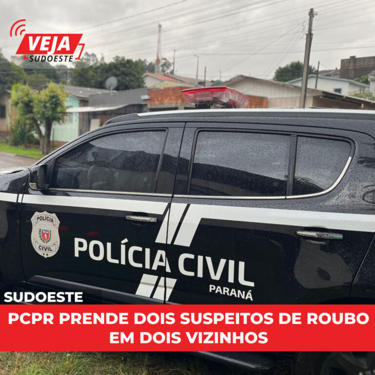 PCPR prende dois suspeitos de roubo em Dois Vizinhos