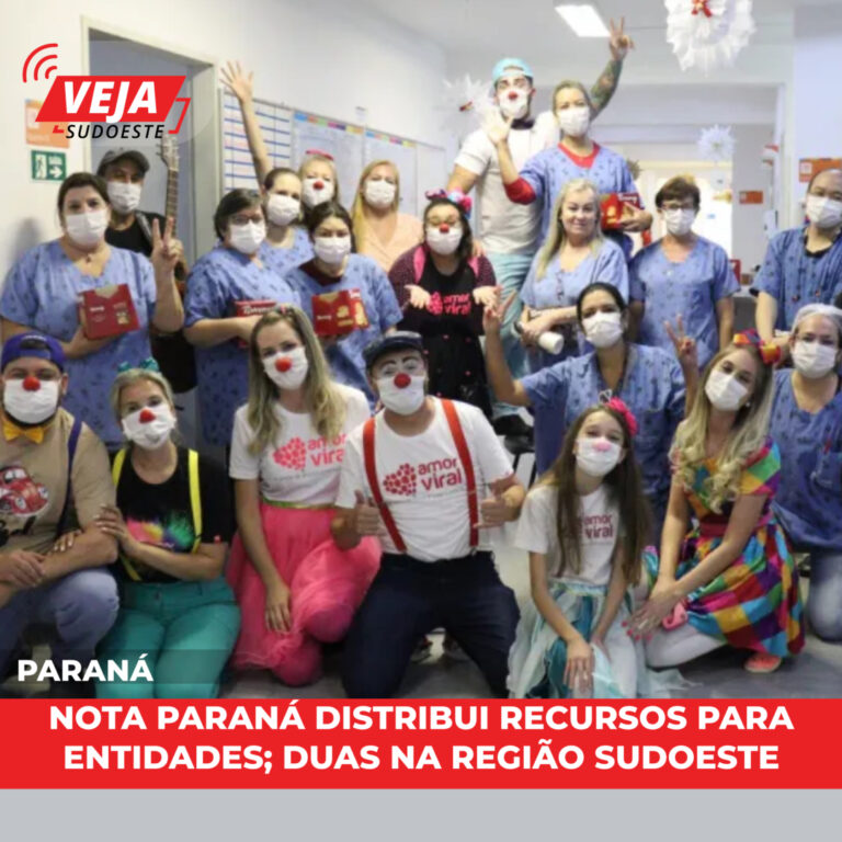 Nota Paraná distribui recursos para entidades