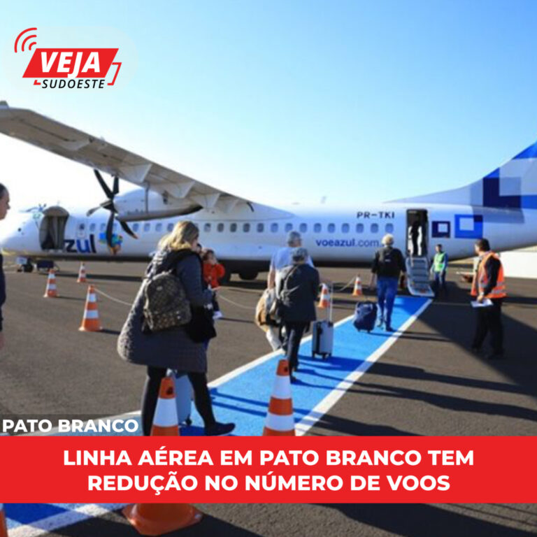 Azul reduz número de voos em Pato Branco