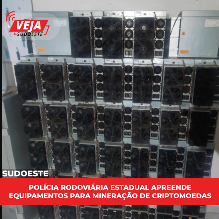 Polícia rodoviária Estadual apreende equipamentos para mineração de criptomoedas