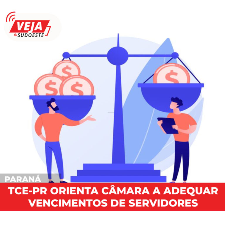 TCE-PR orienta Câmara a adequar vencimentos de servidores