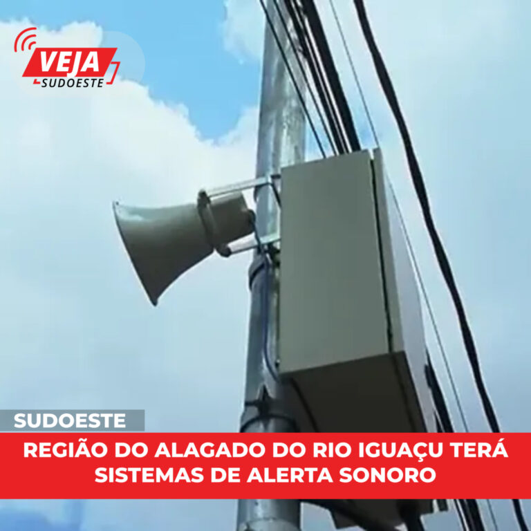 Região do alagado do Rio Iguaçu terá Sistemas de Alerta Sonoro