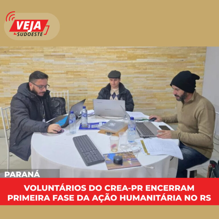 Voluntários do Crea-PR encerram primeira fase da Ação Humanitária no RS