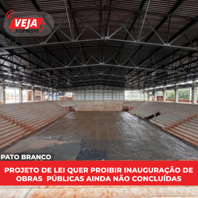 Projeto de lei quer proibir inauguração de obras  públicas ainda não concluídas