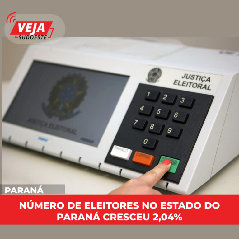 Número de eleitores no Estado do Paraná cresceu 2,04% 