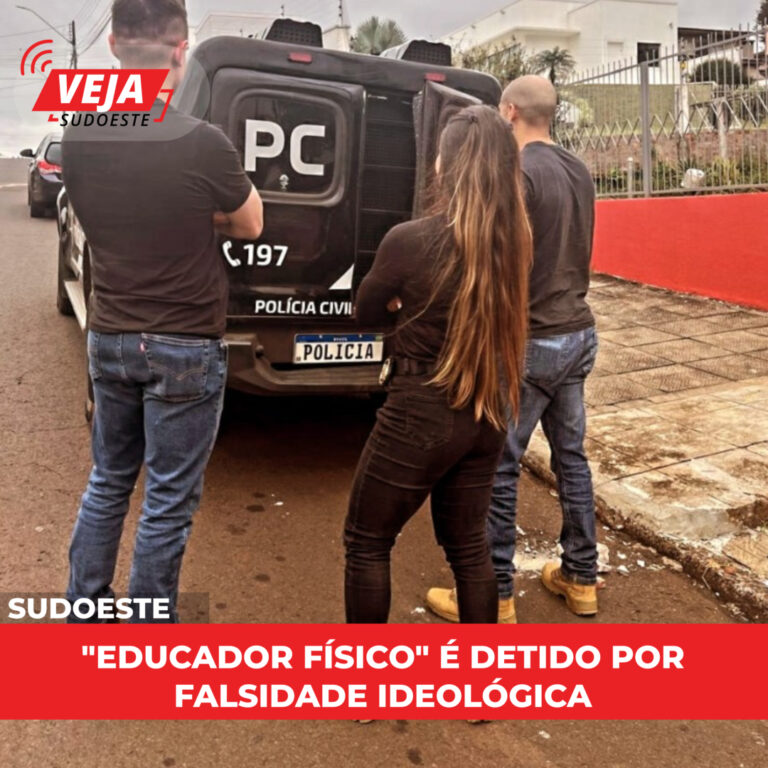 “Educador físico” é detido por falsidade ideológica 