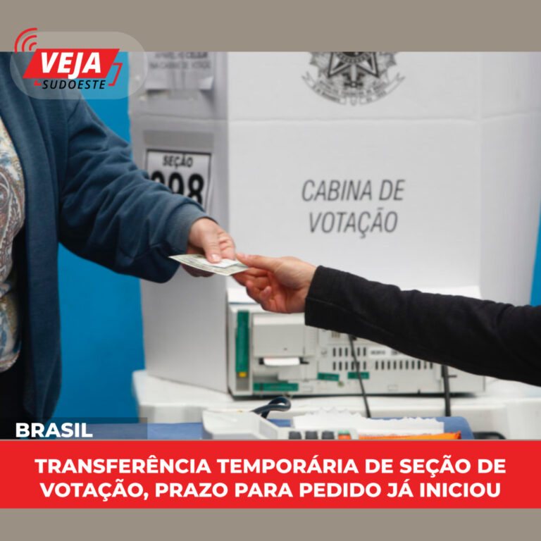 Transferência temporária de seção de votação, prazo para pedido já iniciou