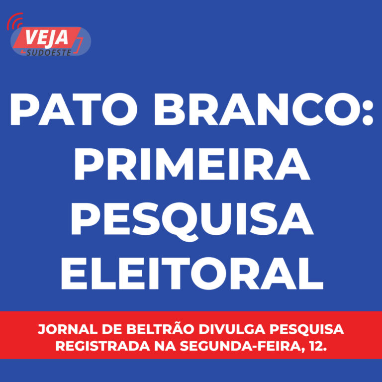 Pato Branco: primeira pesquisa eleitoral