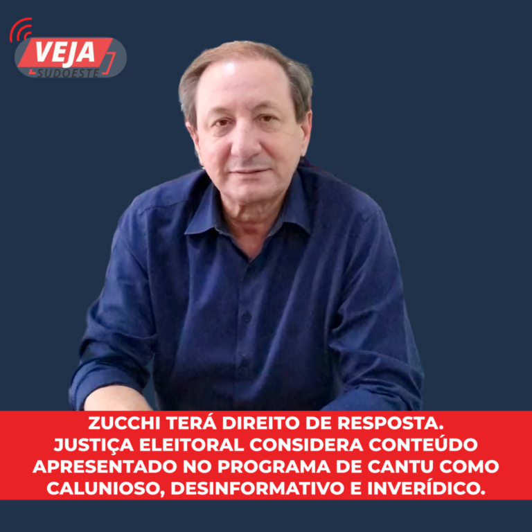 Justiça Eleitoral considera conteúdo apresentado no programa de Cantu como calunioso, desinformativo e inverídico.