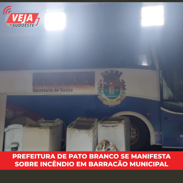 Prefeitura de Pato Branco se manifesta sobre incêndio em barracão municipal