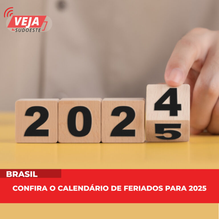 Confira o calendário de feriados para 2025