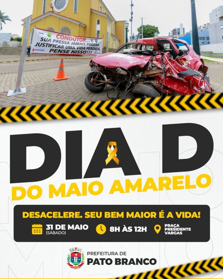 Dia D do Maio Amarelo será realizado no próximo sábado (31)