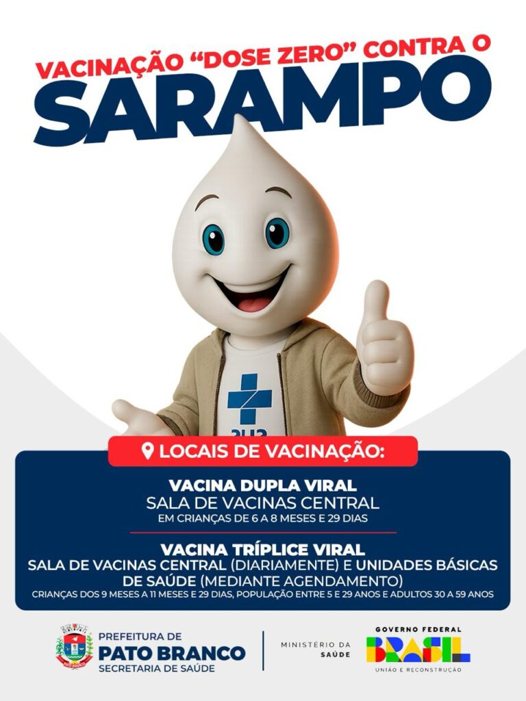 Vacinação “Dose Zero” do sarampo em crianças vai reduzir risco de reintrodução da doença