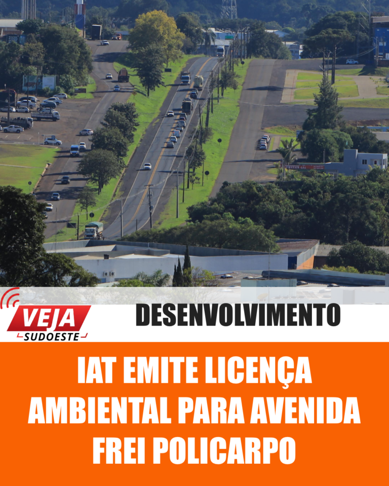 IAT emite licença ambiental para Avenida Frei Policarpo