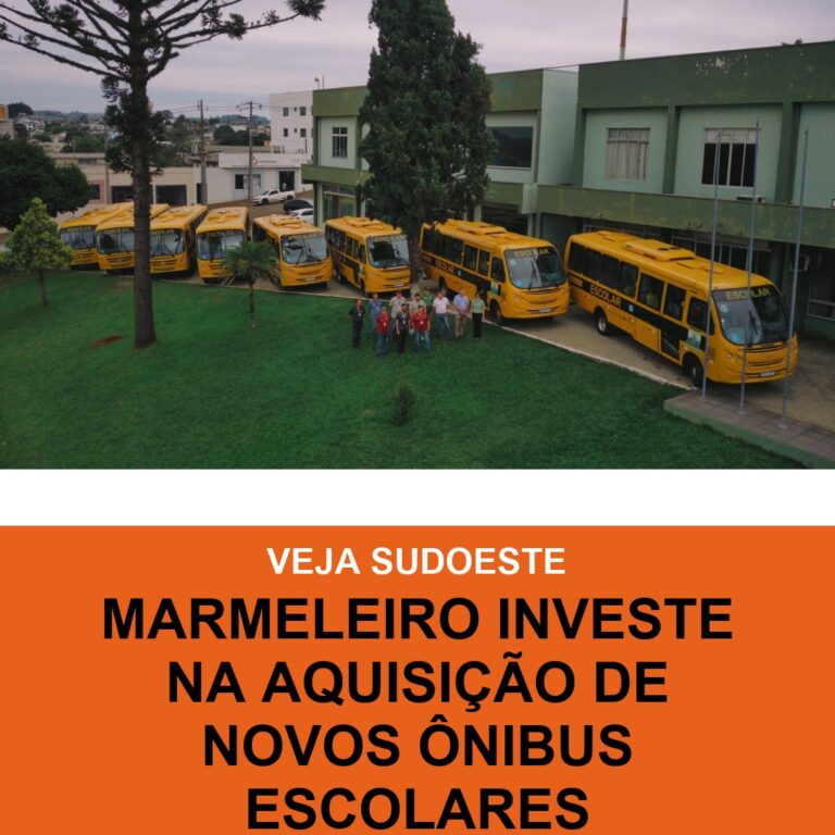 Marmeleiro investe na aquisição de  novos ônibus escolares