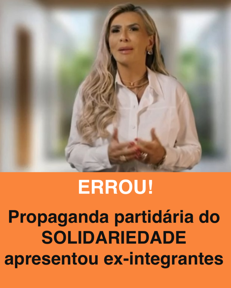 Partido Solidariedade inclui ex-integrantes em material publicitário